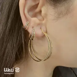 گوشواره حلقه ای ناپل سایز 1