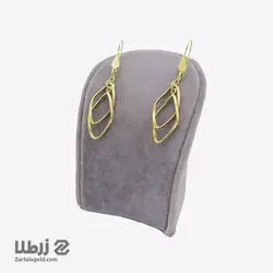 گوشواره طلا آویز طرح لوزی 3 کد E2830