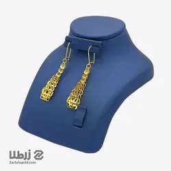 گوشواره طلا طرح آویز مجلسی کوتاه کد E6600