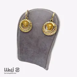 گوشواره آویز طلا طرح ورساچ کد E2822