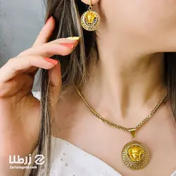 گوشواره آویز طلا طرح ورساچ کد E2822