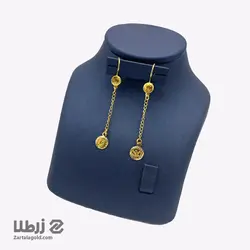 گوشواره آویز طرح سکه ای دو رو کد E2104