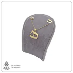 نیم ست طلا طرح ه نیمایی