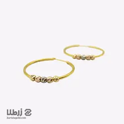 گوشواره حلقه ای گوی البرنادو سایز متوسط کد E3874