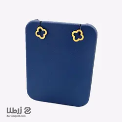 گوشواره میخی طرح ون کلیف توخالی کد E1445