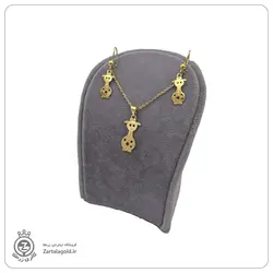 نیم ست طلا طرح زرافه