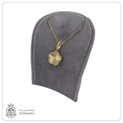 پلاک طلا گل گشنیز تراش سایز بزرگ