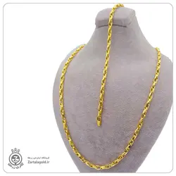 نیم ست طلا طرح زنجیر ظریف