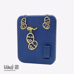 نیم ست طلا طرح صورت کد N1654