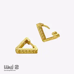 گوشواره حلقه ای طرح مثلث هاگی کد E2594