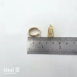 گوشواره حلقه ای ناپل حلالی کوچک تک رنگ کد E2588