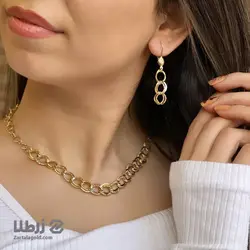 گوشواره آویز طلا طرح لکسوس کد E827