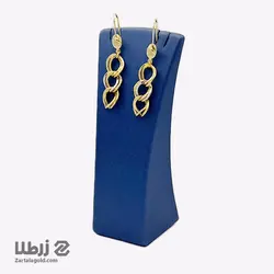 گوشواره آویز طلا طرح لکسوس کد E827