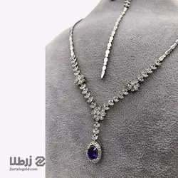 نیم ست جواهر طلا با نگین آمیتیست