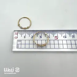 گوشواره حلقه ای تراش 4 گوی کد E3862