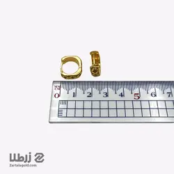گوشواره آویز طلا طرح اشکی سیاه قلم کد E3853
