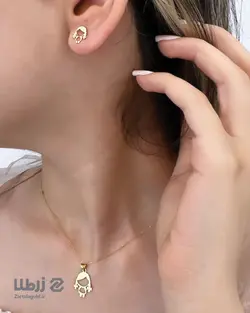 نیم ست طلا طرح دختر