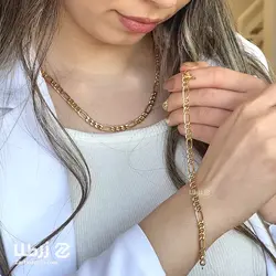 نیم ست طلا طرح فیگارو کد NS10021
