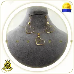 نیم ست طلا طرح قلب سه بعدی - خرید آنلاین طلا 4,051,000&nbsp;تومان