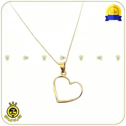 نیم ست طلا طرح قلب سه بعدی - خرید آنلاین طلا 4,051,000&nbsp;تومان