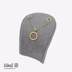 نیم ست طلا طرح دایره کد N2613