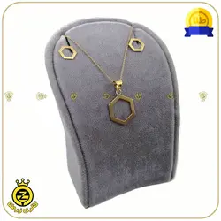 نیم ست طلا طرح شش ضلعی - خرید آنلاین طلا 1,908,000&nbsp;تومان