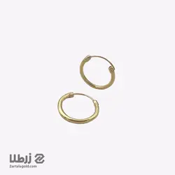 گوشواره حلقه ای دایره ای طرح آیینه ای سایز کوچک کد E2592