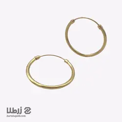 گوشواره حلقه ای طرح آیینه ای سایز بزرگ کد E2591