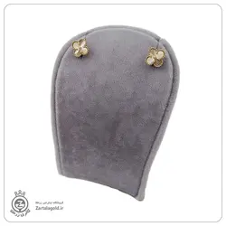 گوشواره میخی طرح ون کلیف ریز تراش دار E2113