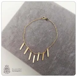 نیم ست طلا طرح آویز مستطیل