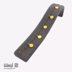 دستبند طلا طرح زنجیر پولک سکه ای B2490