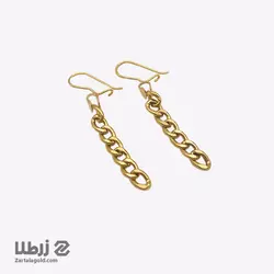 گوشواره طلا آویز طرح کارتیه کد E6627