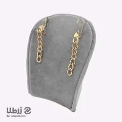 گوشواره طلا آویز طرح کارتیه کد E6627