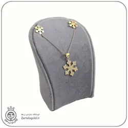 نیم ست طلا طرح یخ 1