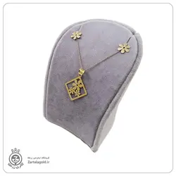 نیم ست طلا طرح گل 5