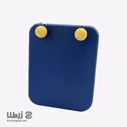 گوشواره میخی طرح توپی شنی سایز4 بزرگ کد E6589