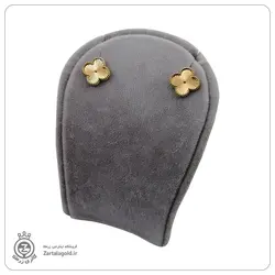 گوشواره میخی طرح گل تراشدار کد E765