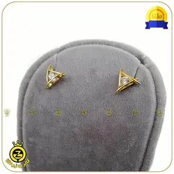 گوشواره چسبان طرح مثلث - خرید آنلاین طلا 2,218,000&nbsp;تومان