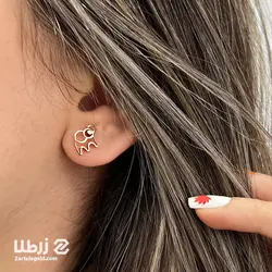 گوشواره میخی فیل توخالی کد E6525