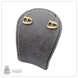 گوشواره چسبان طرح ه نیمانی سه بعدی کد E1446