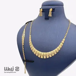 سرویس طلا طرح تراشدار گرد کد NS2318