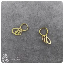 گوشواره حلقه ای طلا طرح 10 - 2,141,500&nbsp;تومان