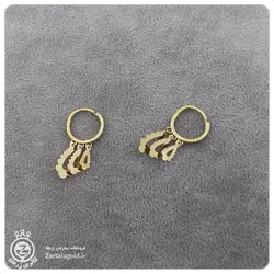 گوشواره حلقه ای طلا طرح 9 - 1,988,500&nbsp;تومان