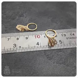 گوشواره حلقه ای طلا طرح 9 - 1,988,500&nbsp;تومان