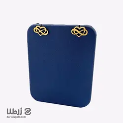 گوشواره چسبان طرح قلب و بینهایت کد E2141