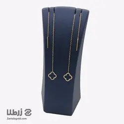 گوشواره طلا بخیه ای طرح ونکلیف کد E2270