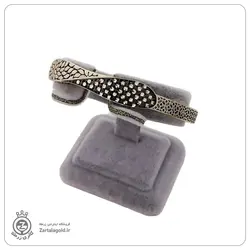 دستبند و انگشتر طلا سیاه قلم طرح 3 -خرید نیسمت مناسب عروسی