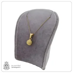 پلاک طلا طرح توپ شنی