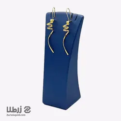 گوشواره طلا طرح هلیکس کد E495