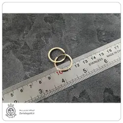 گوشواره حلقه ای طرح مکعبی سایز 2 - 2,471,500&nbsp;تومان